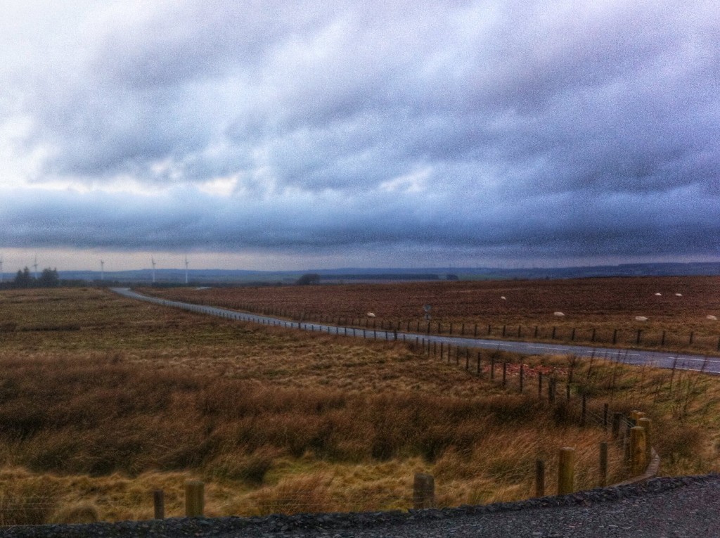 A dull, dull day on the West Lothian moors